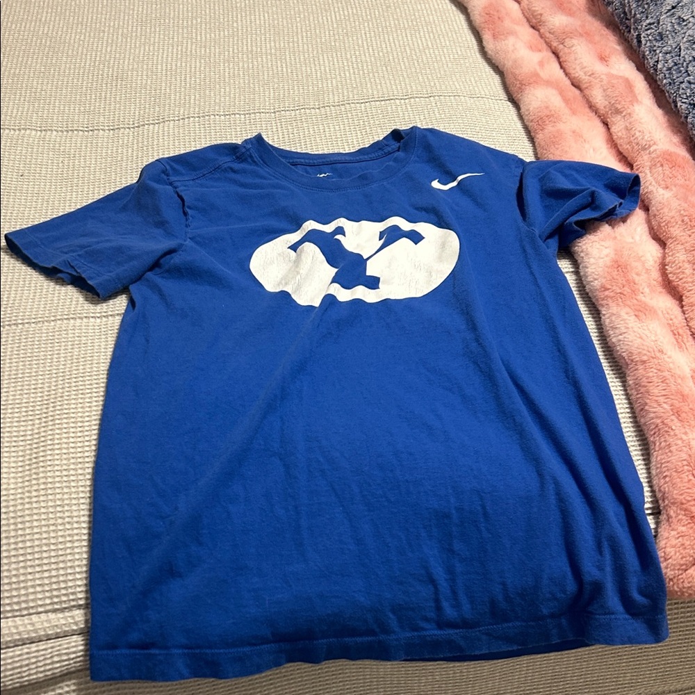 Nike Royal Blue Tee with White Graphic BYU